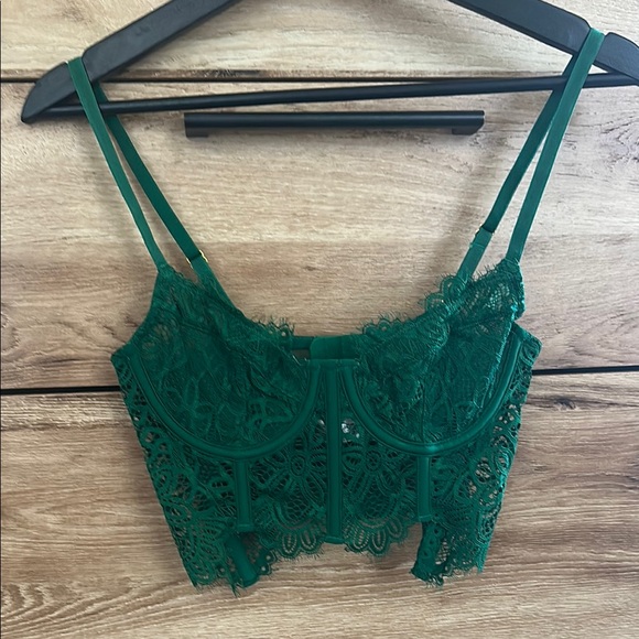 Anthropologie Other - Anthropologie Green Lace Bra